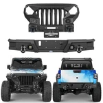 Mad Max Grille Front + Rear Back Bumper W/light For 2020-2026 Jeep Gladiator Jt. Fixed Price $989.25.