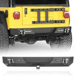 Textured Rock Crawler Rear Bumper W/ Led Lights For 1997-2006 Jeep Wrangler Tj. Fixed Price $249.37.