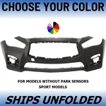 New Choose Your Color Front Bumper For 2014-2017 Infiniti Q50 Sport. Fixed Price $575.24.