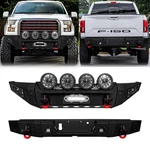 Vijay 2015-2017 Ford F-150 Steel Front/rear Bumper With Winch Plate&lights. Fixed Price $1169.98.