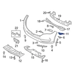 For Mazda CX-5 2017-2021 KB8A50C22 Left Fog Light Trim Bracket. Fixed Price $24.46.