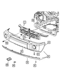 Genuine Mopar Fascia Nerf 68002948AA. Fixed Price $164.99.