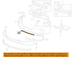 Gm Oem 16-17 Terrain Bumper Components-center Molding 23475986. Fixed Price $125.07.