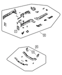 Genuine Mopar Front Bumper Side Rail Reinforcement Left 5155411AA. Fixed Price $57.89.
