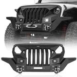 Angry Eyes Wings Mad Max Grill+bumper W/winch Plate Fit Jeep Wrangler Jk 07-18. Fixed Price $669.99.