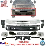 Front Bumper Chrome Kit With Brackets For 2007-2010 Chevy Silverado 2500HD 3500. Fixed Price $681.25.