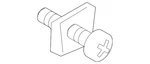 Genuine Kia Bumper Cover Fastener MBF67-50033. Fixed Price $7.43.