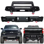 Vijay For Chevy Silverado 1500 2019-2022 Front/rear Bumper W/winch Plate&lights. Fixed Price $489.98.