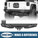 Hooke Road Solid Steel Rear Bumper Back Bar For 2007-2018 Jeep Wrangler Jk/jku. Fixed Price $339.29.