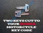 2008-2009 Honda Crf 230L Motorcycle Keys Cut By Code Working. Fixed Price $19.45.