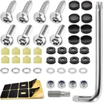 Car License Plate Screws Kit, Anti Theft Stainless Steel 8 Set, Silver. Fixed Price $9.20.
