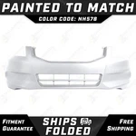 New Painted *NH578 Taffeta White* Front Bumper Cover For 2011-2012 Honda Accord. Fixed Price $390.99.