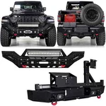 Vijay For 2020-2024 Jeep Gladiator Jt Steel Front Rear Bumper With Led Lights. Fixed Price $649.98.