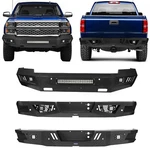 Full Width Front Rear Bumper W/ Light Bar Fit 2014-2015 Chevrolet Silverado 1500. Fixed Price $459.35.