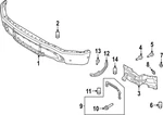 Genuine Ford Bumper Face Bar Mount NL3Z17B984A. Fixed Price $86.26.