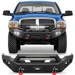 Steel Black Front Bumper For 2006-2008 Dodge Ram 1500 W/led Lights & Winch Plate. Fixed Price $579.39.