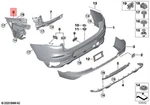 Genuine Bmw G02 X4 20DX 20IX 25DX 30DX Guide For Bumper Side Right 51127416028. Fixed Price $118.54.