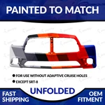 New Painted To Match Unfolded Front Bumper For 2011 2012 2013 2014 Dodge Charger. Fixed Price $133.99.