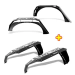 Textured Front Rear Fender Flares For 2007-2018 Jeep Wrangler Jk W/2*LED Lights. Fixed Price $359.99.