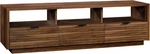 Harvey Park Walnut Credenza Chic Storage For 70-INCH Tvs. Fixed Price $425.99.