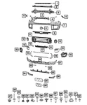Genuine Mopar Fascia Applique 6SD51XS9AA. Fixed Price $37.09.