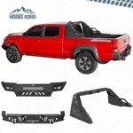 Hooke Road Front Bumper/rear Bumper/roll Bar Bed Rack For Toyota Tacoma 05-11. Fixed Price $299.75.
