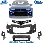 New Bumper Cover Primed & Grille Assembly Kit For 2014-2016 Toyota Corolla. Fixed Price $221.33.