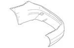 Genuine Mercedes-benz Bumper Cover 204-885-03-25-9999. Fixed Price $646.00.