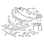Ford F-150 2024-2025 RL3Z17C947B Front Left Bumper Cover Reinforcement. Fixed Price $38.36.