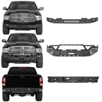 Hooke Road Steel Front Bumper Rear W/led Light For 2013-2018 Ram 1500. Fixed Price $559.39.