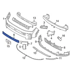 For Hyundai Santa Fe 2024-2026 86618R6000CA Rear Center Bumper Trim. Fixed Price $42.43.
