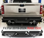 Back Bumper For 2019-2024 Ram 1500 Heavy Duty Steel W/2*LED LIGHTS+2*D-RINGS Set. Fixed Price $349.99.