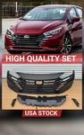 For Nissan VERSA2023-2024-2025FRONT Bumper Kit W/grille/fog Cover/bracket. Fixed Price $604.00.