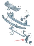 New Audi A8 Front Left Bumper Guide Section 4N0807283D 4N0-807-283-D. Fixed Price $36.10.