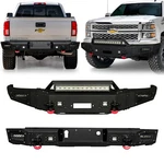 Luywte For 2014-2015 Chevy Silverado 1500 Front/rear Bumper W/winch Plate&lights. Fixed Price $449.99.
