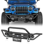 Tubular Steel Front Bumper For 1997-2006 Jeep Wrangler Tj W/led Lights & D-rings. Fixed Price $249.76.