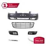 Front Bumper + Grille Trims Fog Light Covers For 2005-2005 Volkswagen Jetta. Fixed Price $230.89.