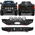 Vijay For 2015-2019CHEVY SILVERADO2500 3500 Front Rear Bumper/winch Plate&lights. Fixed Price $829.99.
