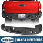 Hooke Road Textured Rear Bumper W/ License Plate Light Holes For Tacoma 16-23. Fixed Price $399.29.