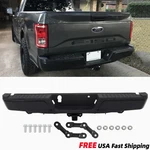 Black Powder-coated Rear Step Bumper W/max Tow Hitch 2015-2020 Ford F-150. Fixed Price $174.49.