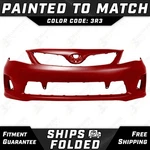 New Painted *3R3 Red* Front Bumper Cover Fascia For 2011-2013 Toyota Corolla. Fixed Price $350.99.