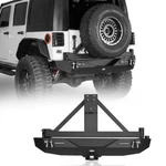Textured Black Rear Bumper W/ Lockable Tire Carrier Fits 07-18 Jeep Jk Wrangler. Fixed Price $499.38.