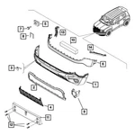 For Jeep Renegade 2019-2023 Mopar Front Upper Bumper. Fixed Price $568.54.