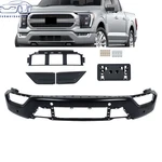 W/ 6 Sensor Holes Black Ford F150 2021 2022 2023 Front Bumper 5-PIECE Set. Fixed Price $314.47.