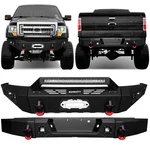 Vijay 2009-2014 Ford F150 Steel Front/rear Bumper W/winch Plate&led Lights. Fixed Price $689.99.