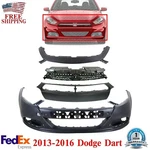Front Grille Textured +bumper Upper Cover +molding Primed For 13-16 Dodge Dart. Fixed Price $347.90.