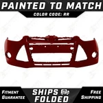 New Painted *rr Ruby Red* Front Bumper Cover Fascia 2012-2014 Ford Focus. Fixed Price $460.99.