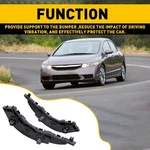 Pair Front Bumper Retainer Bracket For Honda Civic 2006-2011 Left & Right Side. Fixed Price $8.99.