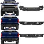 Heavy Duty Front Rear Bumper W/light Bar Fit 2016-2018 Chevrolet Silverado 1500. Fixed Price $399.58.