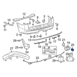 For Toyota 4RUNNER 14-23 8934864030B1 Front Parking Aid Sensor Housing. Fixed Price $20.76.